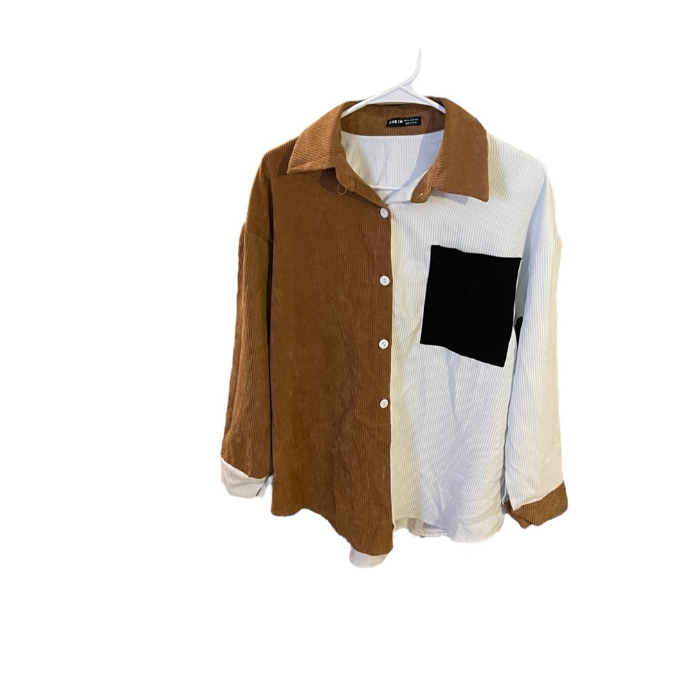 Color block shacket